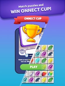 key feature in Onnect Pair Matching Puzzle, showcasing core gameplay mechanics