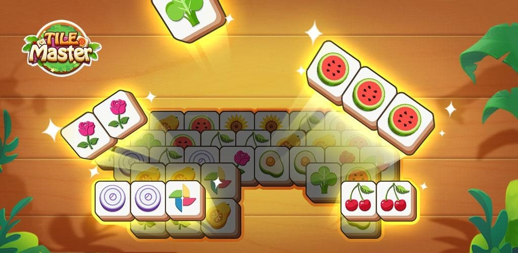 Graphic featuring Tile Master as a Zen Match-like game, focusing on its tile matching and block clearing mechanics