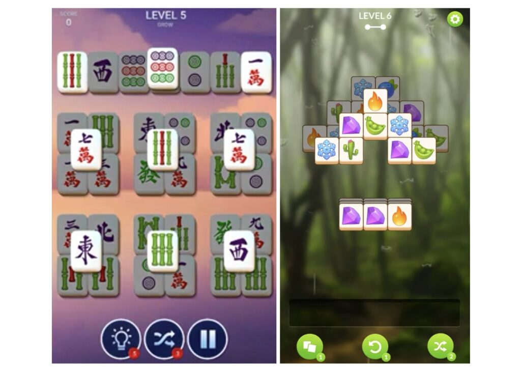 art and animation styles used in Zen Match-like games