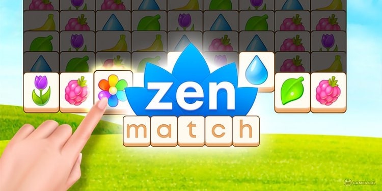 zen match game relaxing game art and design from RetroStyleGames.com