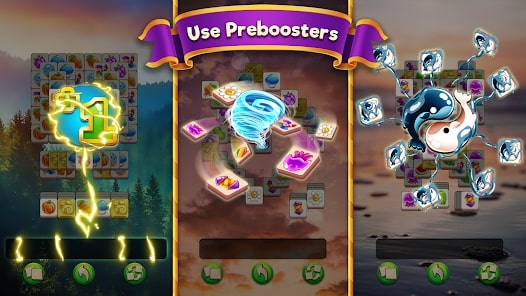 pre-game boosters game mechanics and visual